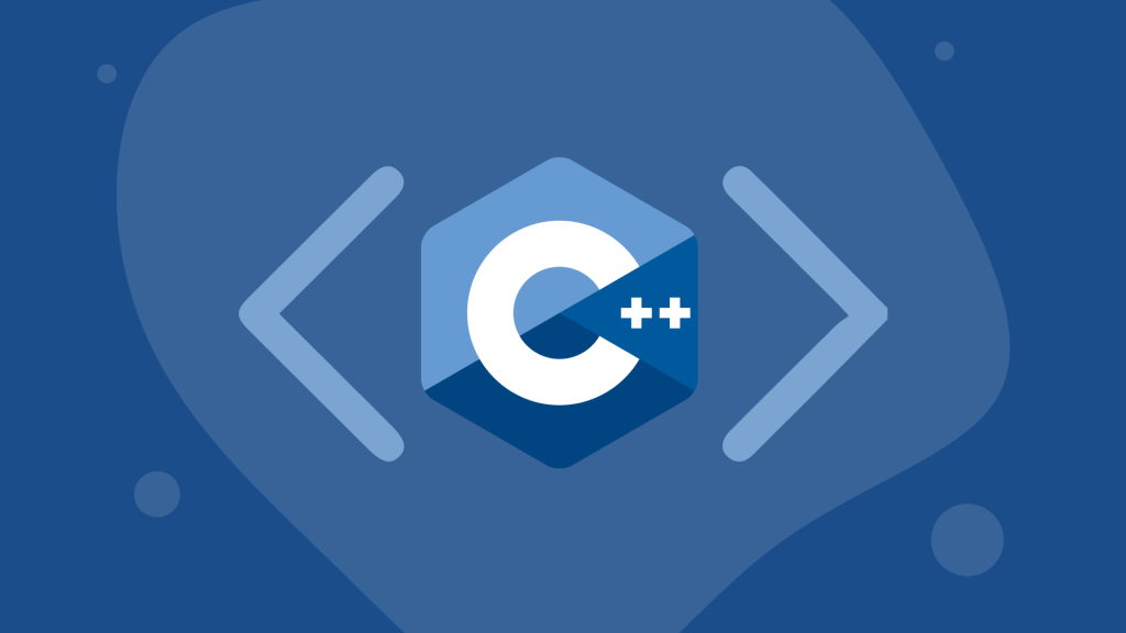 C++ graphic in blue